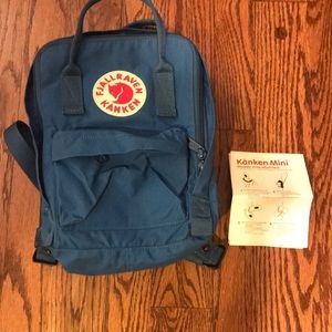 Fjallraven Kanken mini (Lake Blue color)